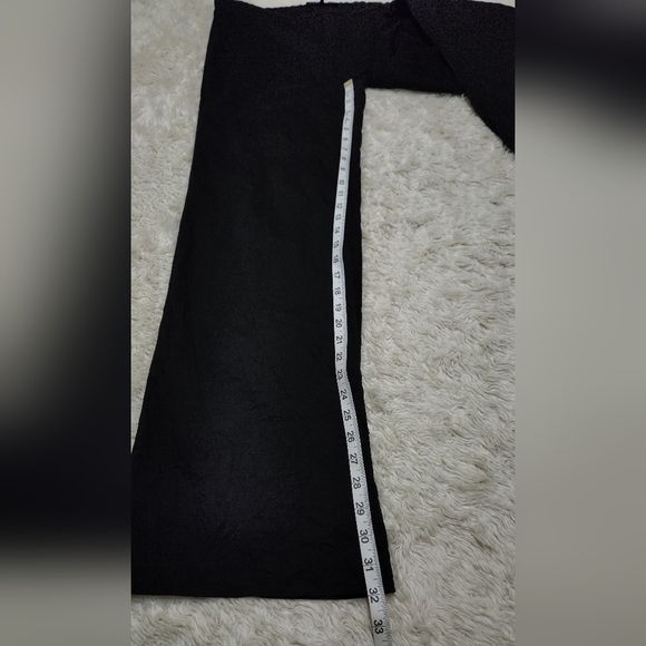 Theory Linen Blend Black Wide Leg Dress Pants Womens Sz 12 Professional Office - Picture 7 of 10